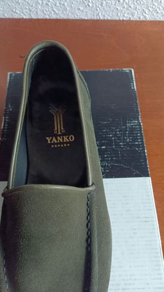 Zapato YANKO Ante Verde Talla 39
