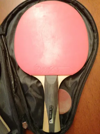 Raquetas de ping-pong con funda