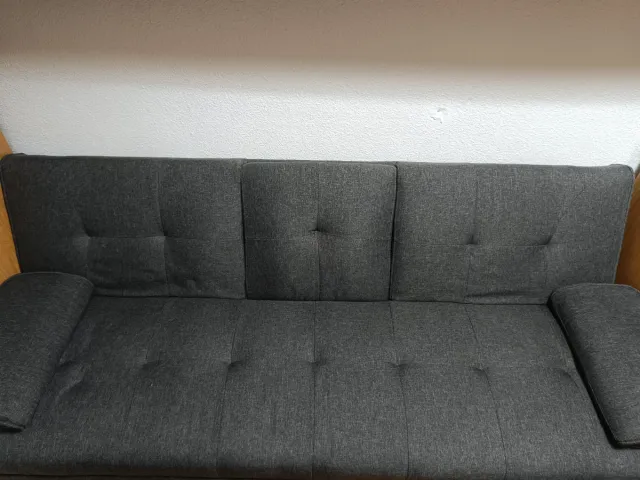 Sofá cama 3 plazas gris