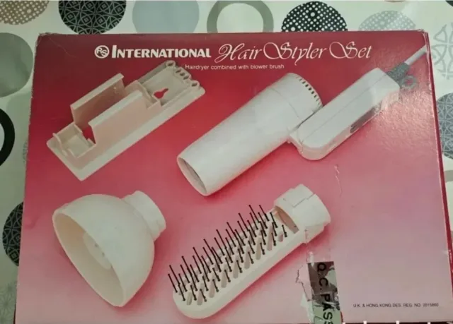 Set Secador y Moldeador Vintage International