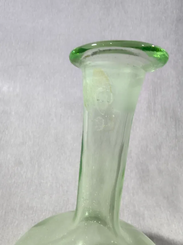 Juego de 3 licoreras vintage de cristal