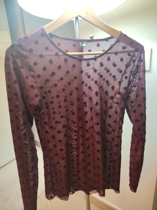 Top Malla Transparente Stradivarius