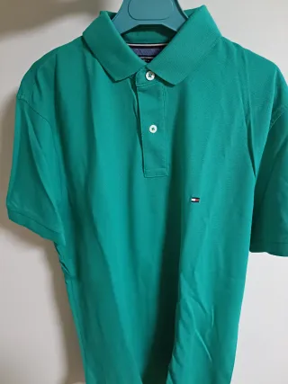 Polo Tommy Hilfiger verde talla S