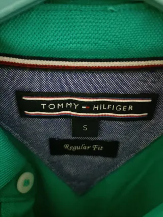 Polo Tommy Hilfiger verde talla S