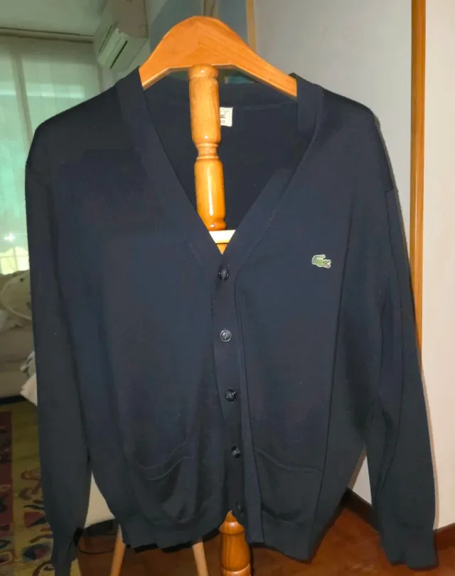 Cárdigan Lacoste Azul Talla XL