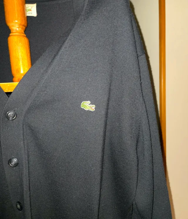 Cárdigan Lacoste Azul Talla XL
