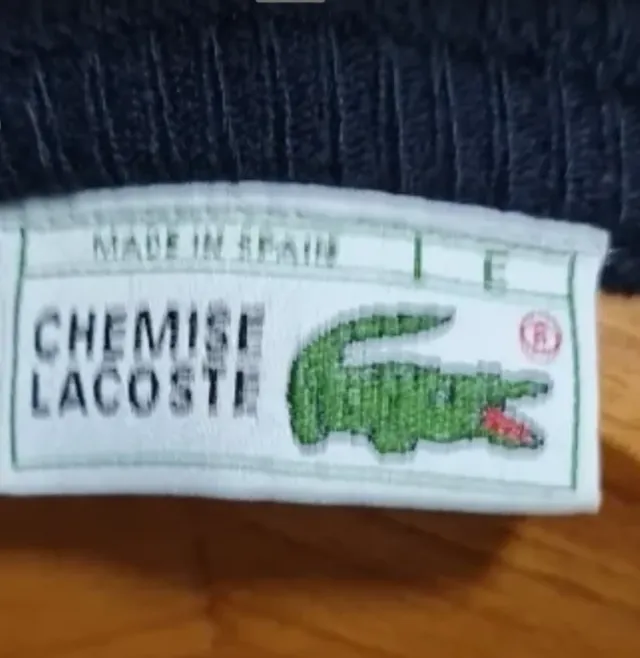 Cárdigan Lacoste Azul Talla XL