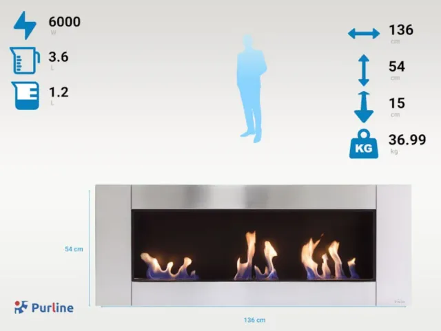 Chimenea Bioetanol Zeus 6000W