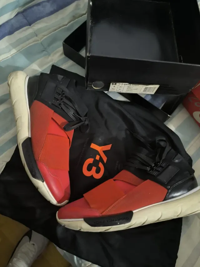 Adidas Y-3 Qasa High Naranja y Blanco