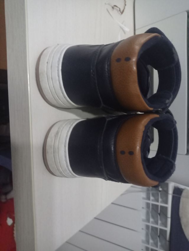 Stivaletti bimbo Okaidi pelle e camoscio