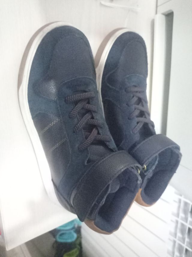 Stivaletti bimbo Okaidi pelle e camoscio