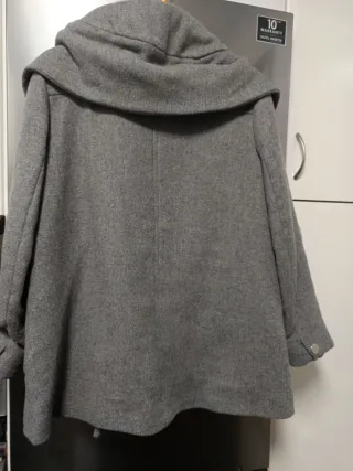 Chaqueton Zara Gris Talla M