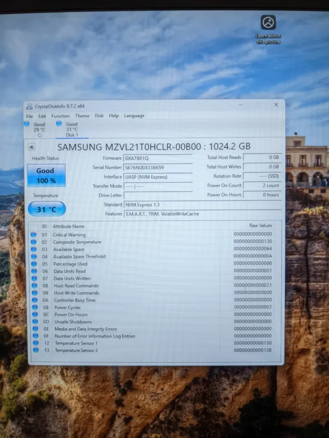 SSD Samsung 980 pro 1TB M.2 NVMe PCIe Gen 4