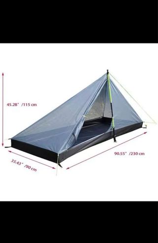 Tienda campaña individual ultraligera