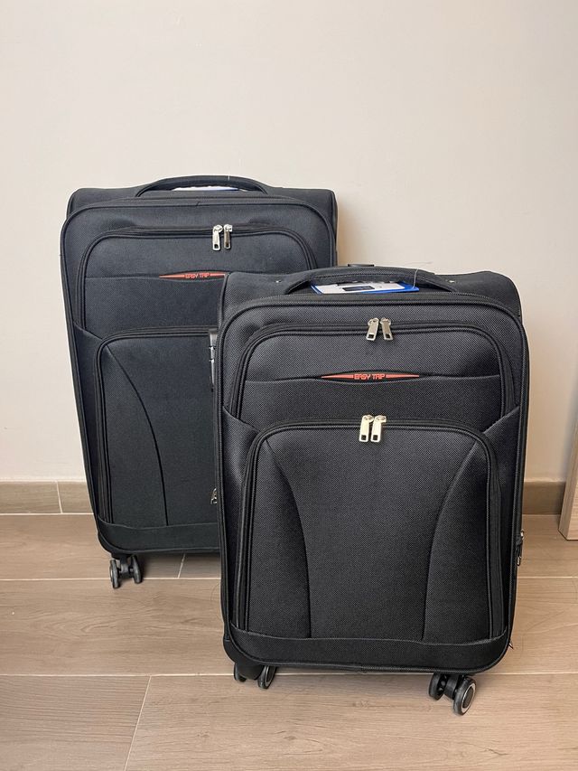 Lote 2 Maletas Negras 10kg 20kg