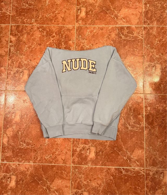 Sudadera Nude Project Azul Claro