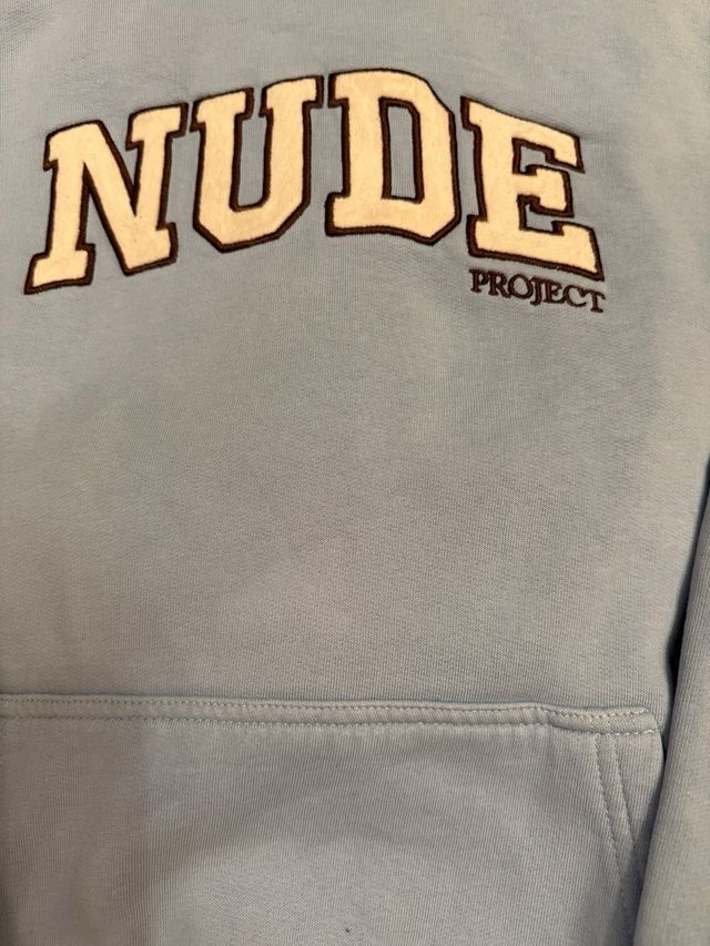 Sudadera Nude Project Azul Claro