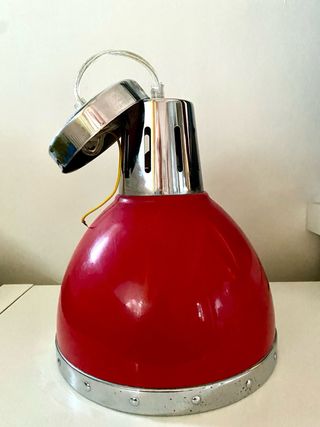 Lámpara Colgante Industrial Cynthia Roja