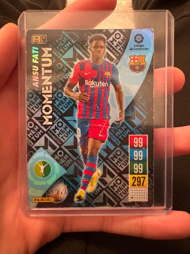 Carta Adrenalyn Momentum Ansu Fati 21/22