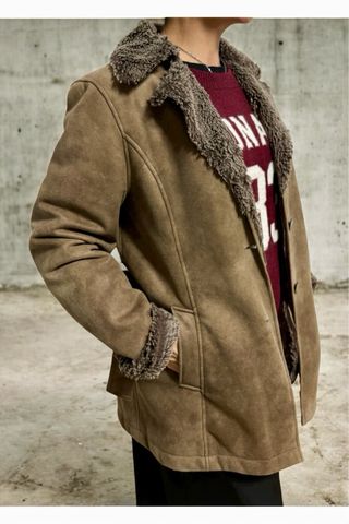 Chaquetón piel vuelta mujer