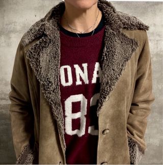 Chaquetón piel vuelta mujer