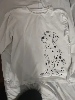 Camiseta niña manga larga perro dálmata