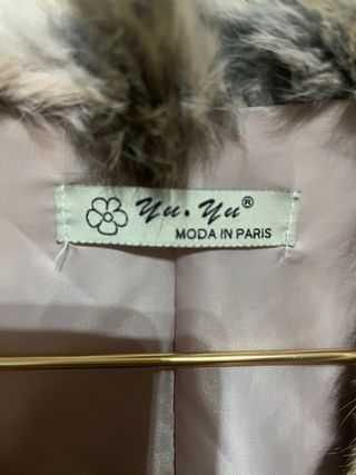 Chaleco Piel Conejo Rosa Gris Marrón