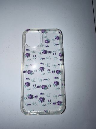 Cover iPhone 13 floreale viola