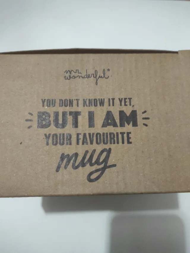 Taza Mr. Wonderful Contigo las risas son garantía