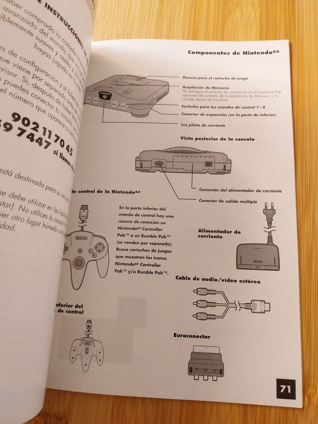 MANUAL CONSOLA NINTENDO 64 ESPAÑOL