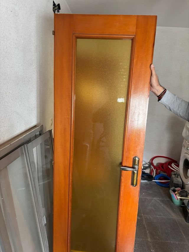 3 Puertas Madera con Cristal 15€ las 3