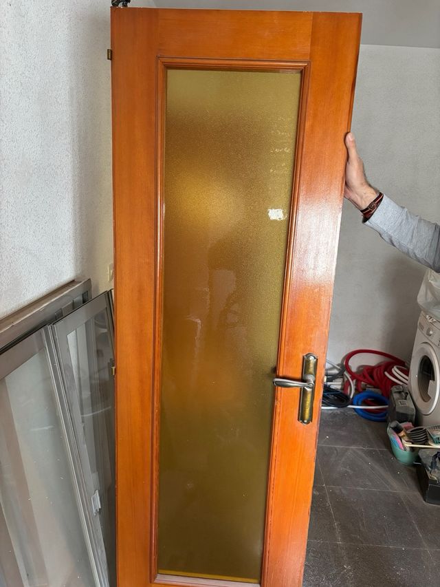 3 Puertas Madera con Cristal 15€ las 3