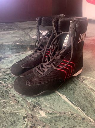 Scarpe da Box Leone Nere Rosse