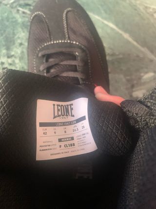 Scarpe da Box Leone Nere Rosse