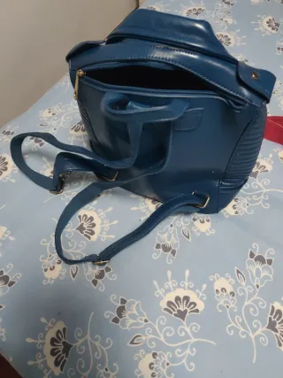 Bolso Mochila Moschino Azul