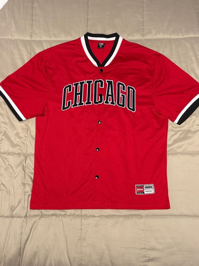 Camiseta Chicago Baseball Roja