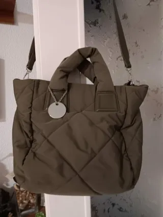 Bolso acolchado verde