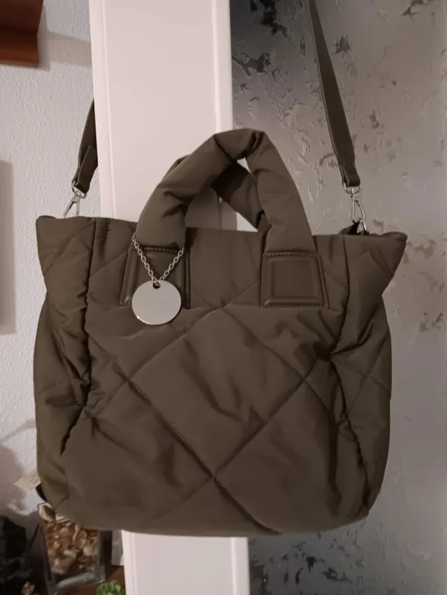 Bolso acolchado verde