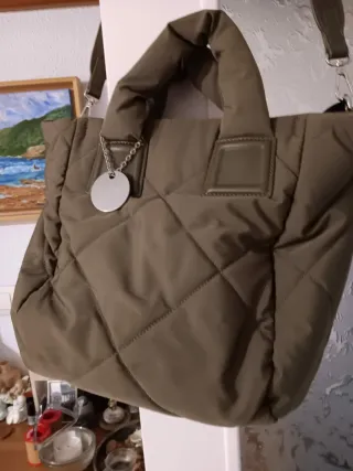 Bolso acolchado verde