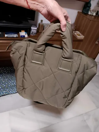 Bolso acolchado verde