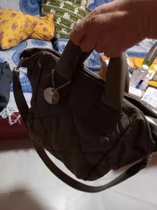 Bolso acolchado verde