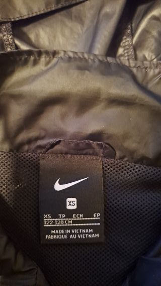 Chubasquero niño Nike fútbol negro