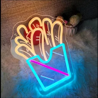 Lampada Neon LED "PATATINE FRITTE"