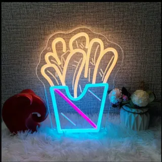 Lampada Neon LED "PATATINE FRITTE"
