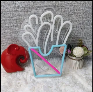 Lampada Neon LED "PATATINE FRITTE"