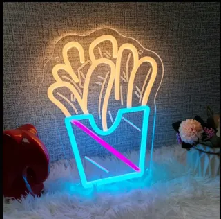 Lampada Neon LED "PATATINE FRITTE"