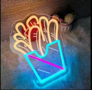 Lampada Neon LED "PATATINE FRITTE"