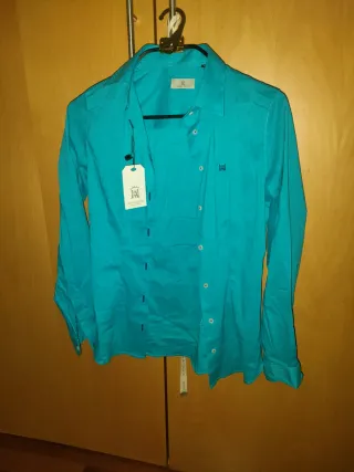 Camisa Turquesa Mujer