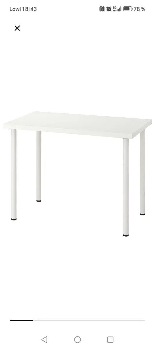 Escritorio Linnmon/Adils Ikea Blanco