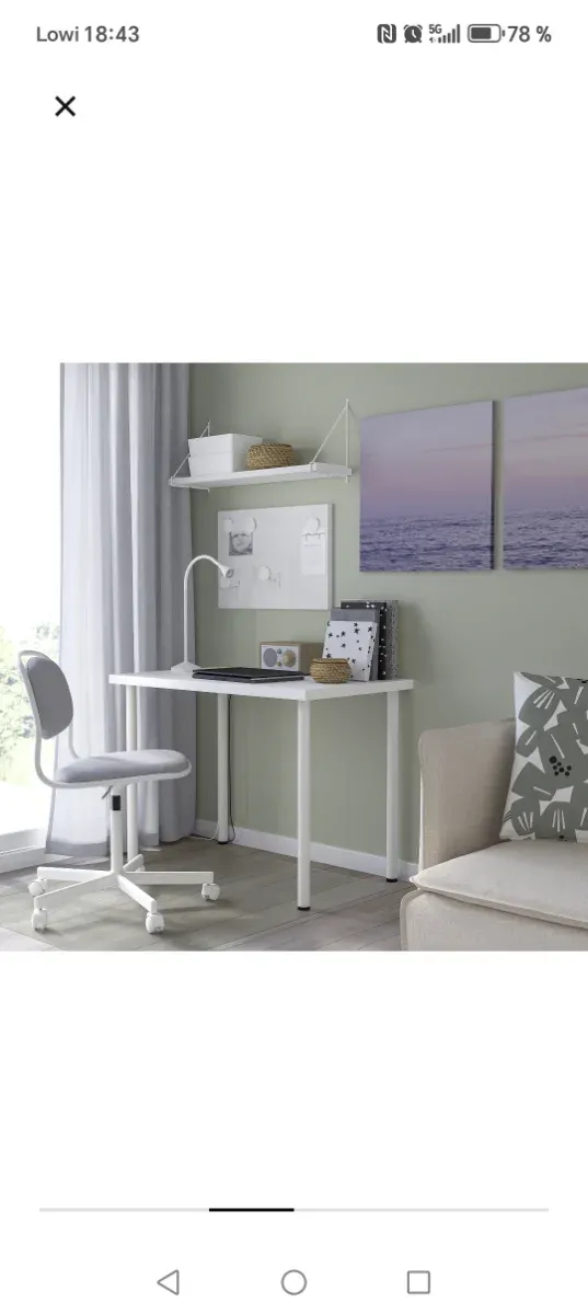 Escritorio Linnmon/Adils Ikea Blanco